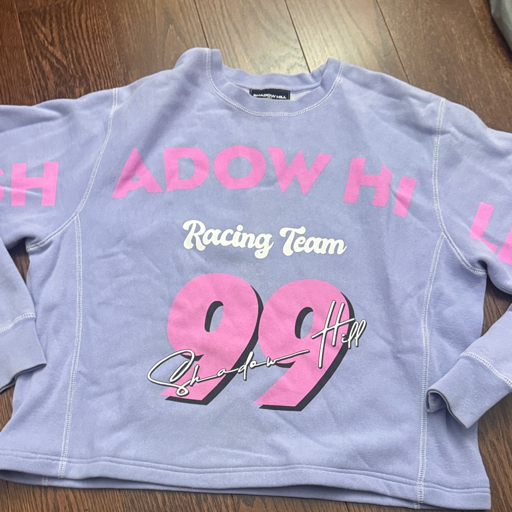 SHADOW HILL Purple Racing Team Sweatshirt
